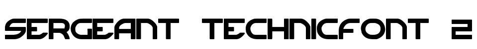 Sergeant TechnicFont 2 Font Image