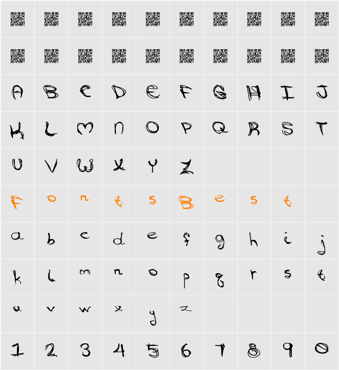 GoingAround Character Map