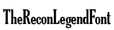TheReconLegendFont