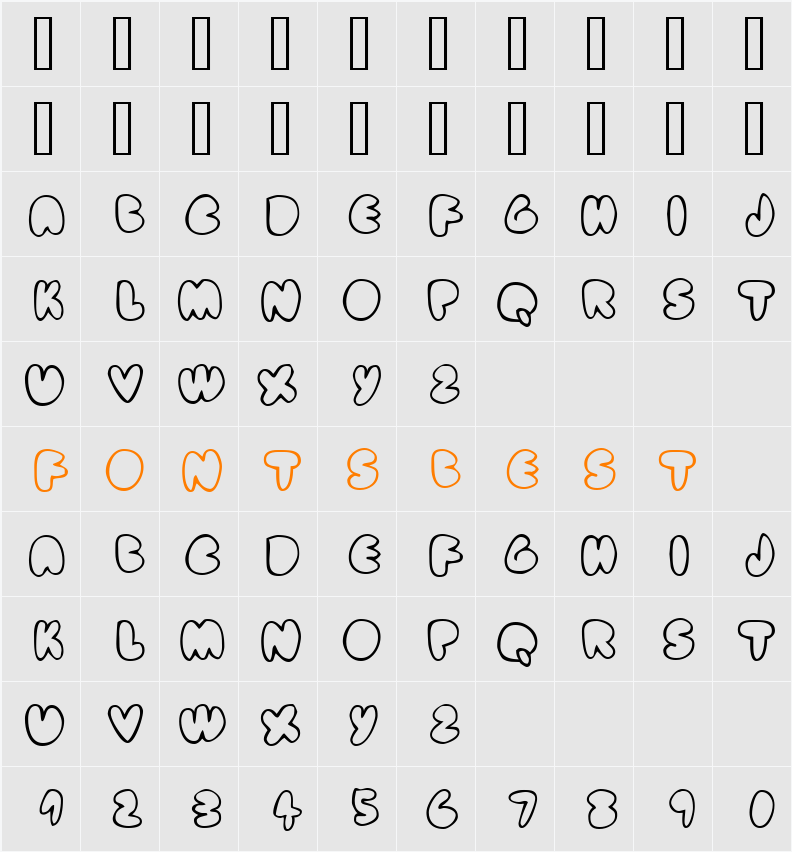 fat ass Character Map