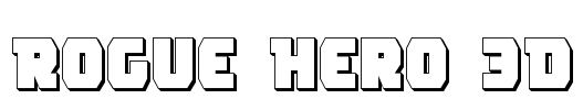 Rogue Hero 3D Font Image