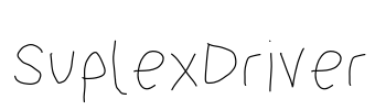 SuplexDriver Font Image