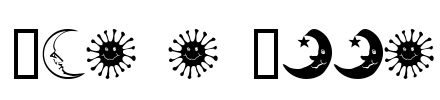 Sun n Moon Font Image