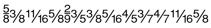 SansFractions Font Image