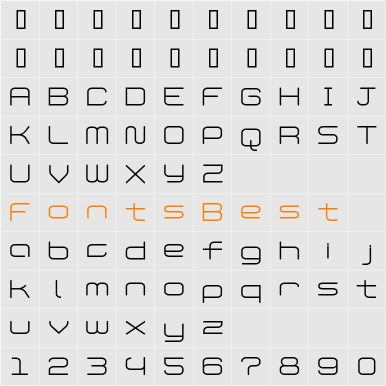 PhantomLight Character Map