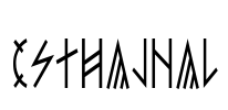 esthajnal Font Image