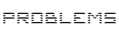 Problems Font Image