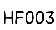 HF003 Font Image