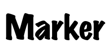 Marker Font Image