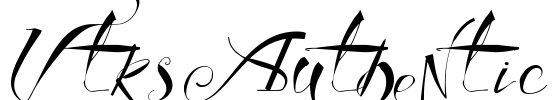 Vtks Authentic Font Image