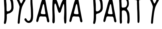 Pyjama Party Font Image