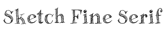 Sketch Fine Serif Font Image