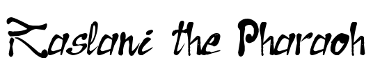 Raslani the Pharaoh Font Image