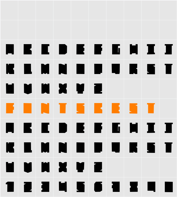 FAT BROSS Character Map
