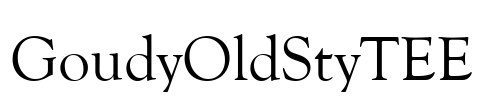 GoudyOldStyTEE Font Image