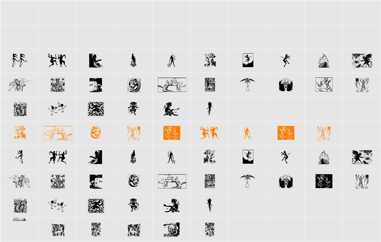 Devils Character Map
