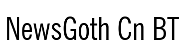 NewsGoth Cn BT