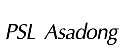 PSL Asadong Font Image