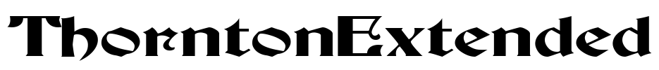 ThorntonExtended Font Image