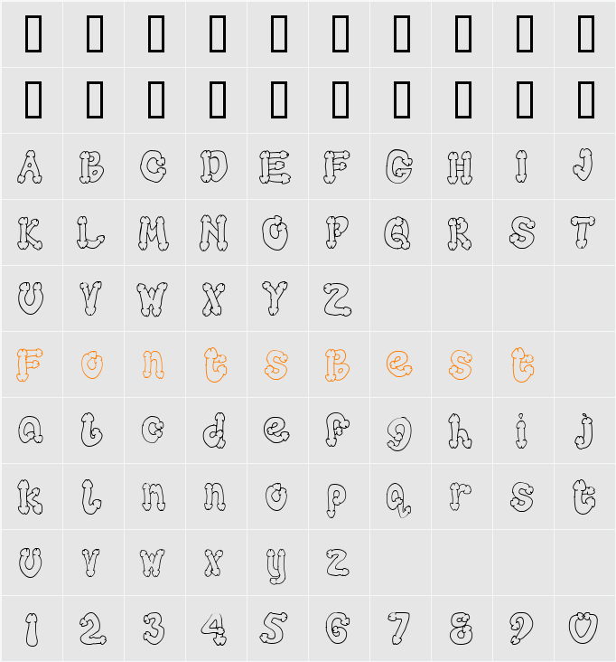 cocksure Character Map