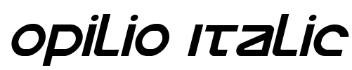 Opilio Italic Font Image