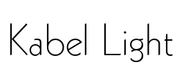 Kabel Light Font Image
