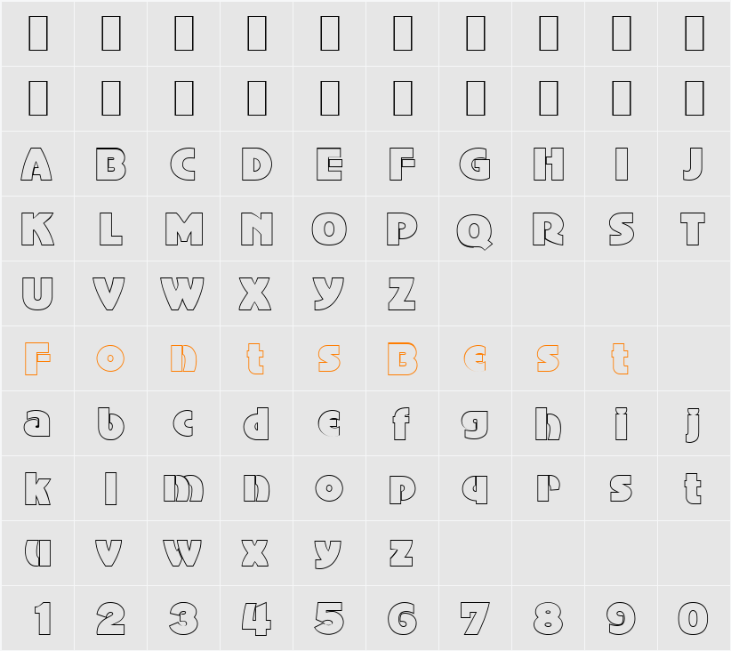JessyBeckerOutline Character Map
