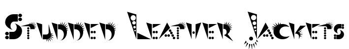 Studded Leather Jackets Font Image