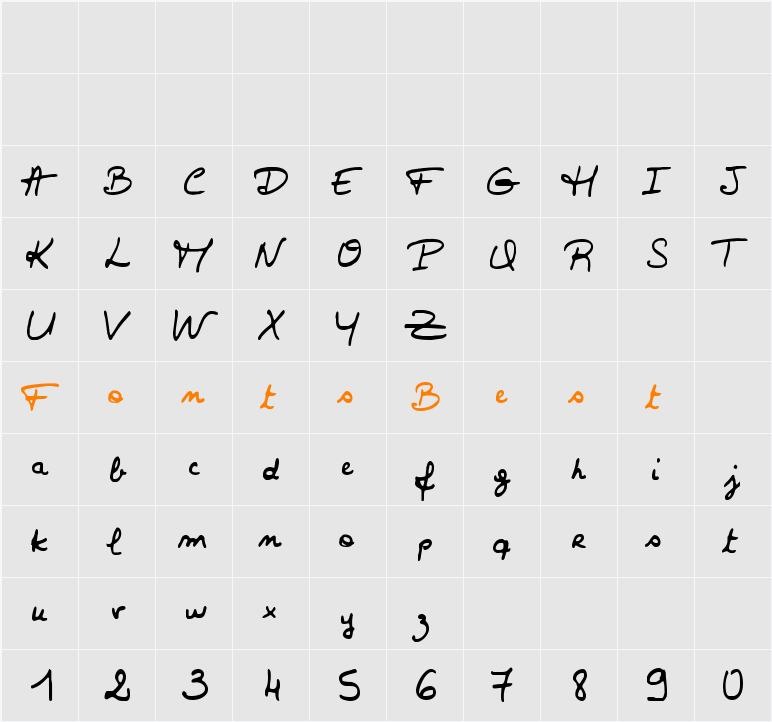 Valerie Character Map