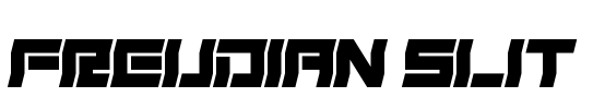Freudian Slit Font Image