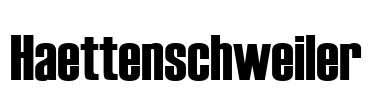 Haettenschweiler Font Image