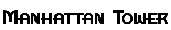 Manhattan Tower Font Image