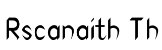 Rscanaith Th Font Image