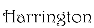 Harrington Font Image