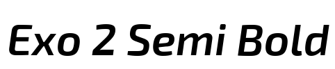 Exo 2 Semi Bold Font Image