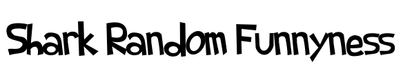 Shark Random Funnyness Font Image