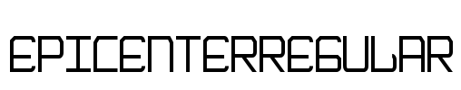 EpicenterRegular Font Image
