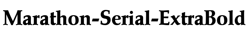 Marathon-Serial-ExtraBold Font Image
