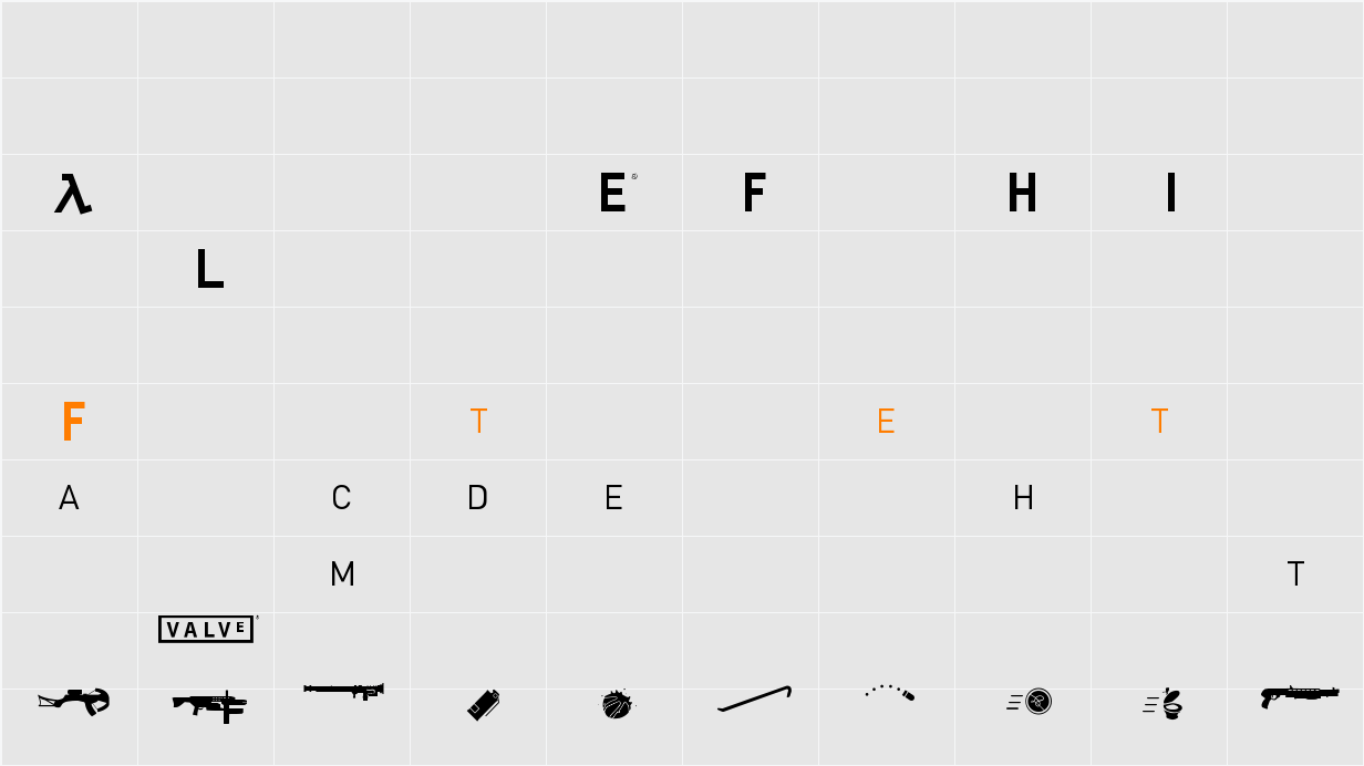 HL2MP Character Map