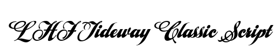 LHF Tideway Classic Script Font Image