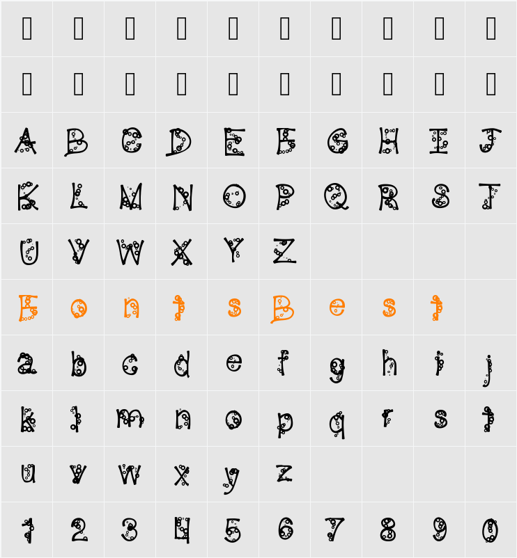 ElixirTypographique Character Map