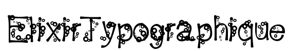 ElixirTypographique Font Image