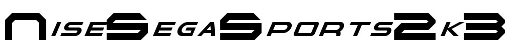 NiseSegaSports2k3 Font Image