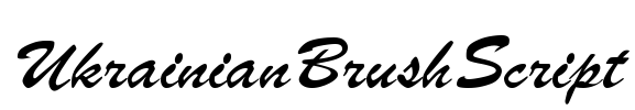 UkrainianBrushScript