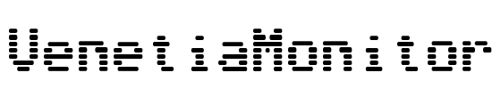 VenetiaMonitor Font Image