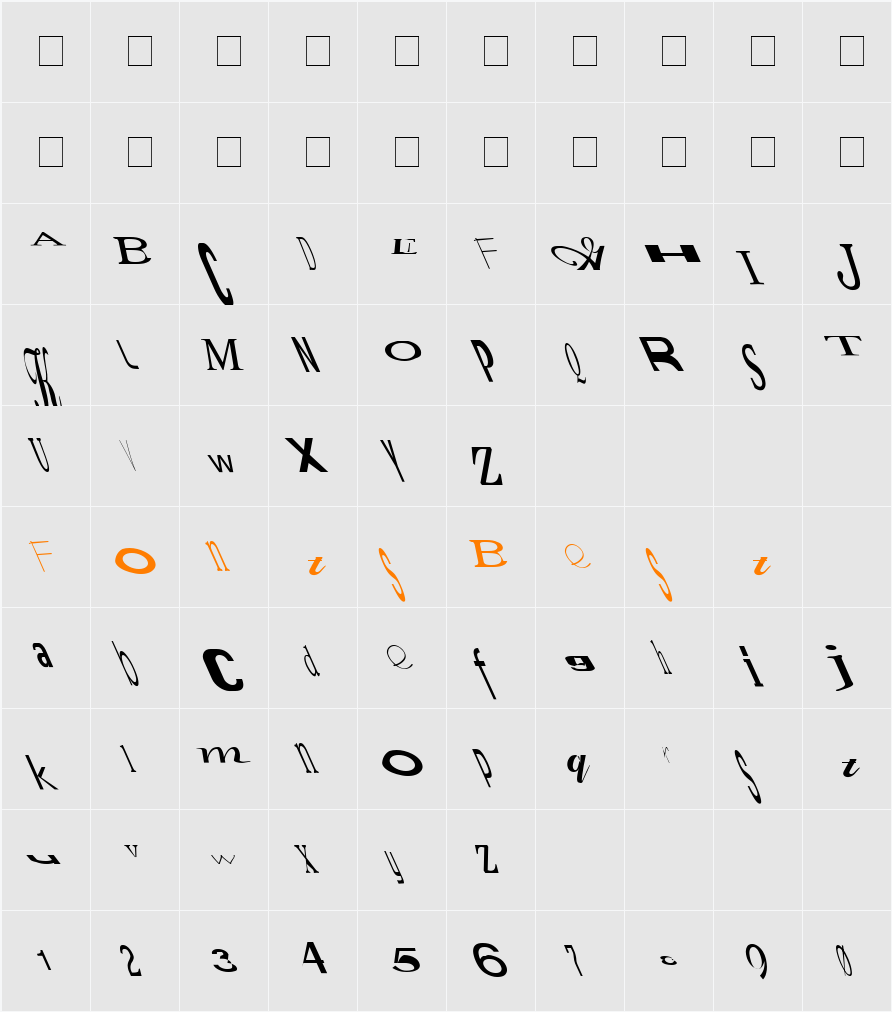 Jumbalaya Now Leftie Character Map