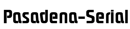 Pasadena-Serial Font Image