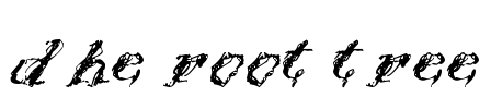 dhe root tree Font Image