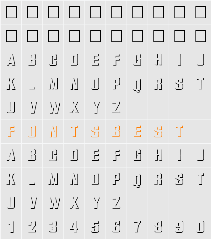 WhatA-Relief Character Map