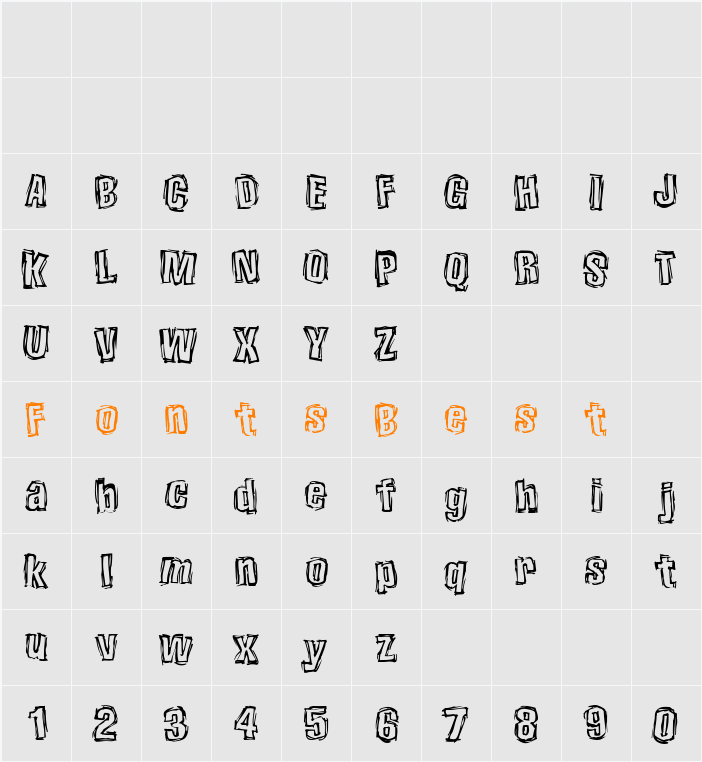 OWOHunkyDory Character Map